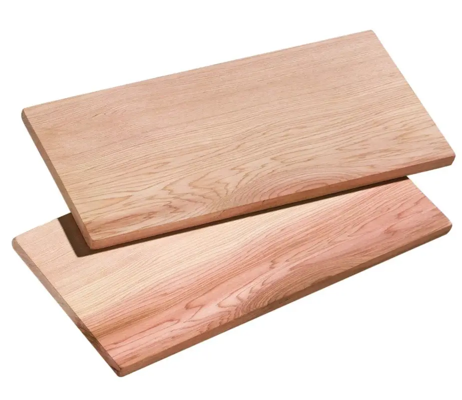 Küchenprofi grillplank rechthoek 40 x 15 cm cederhout 2 stuk Direct Verzonden