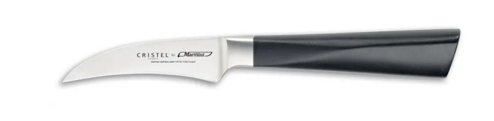 Cristel Marttiini tourneermes 7 cm messenstaal zwart Veilige Betaling