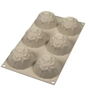 Silikomart 3Design Mini Gemma bakvorm ø 6,8 cm silicone grijs Populair