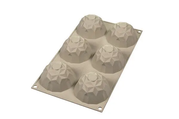 Silikomart 3Design Mini Gemma bakvorm ø 6,8 cm silicone grijs Populair