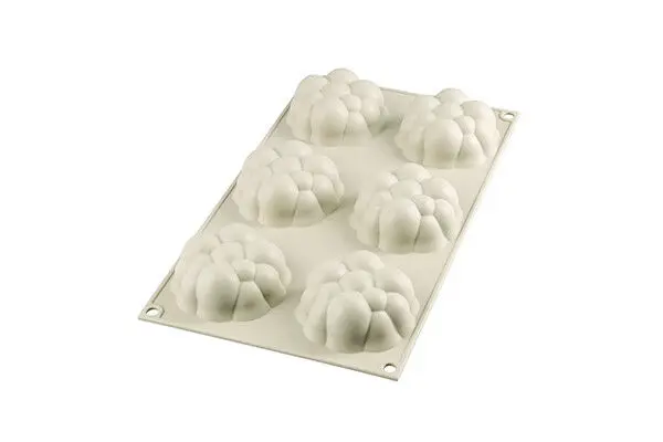 Lage Prijs Silikomart 3Design Bollicine bakvorm ø 7 cm silicone grijs