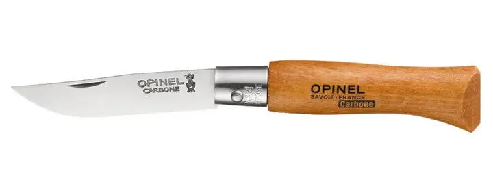 Opinel Carbone No. 04 zakmes 5 cm koolstofstaal hout Lage Kosten