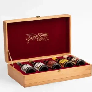 Op = Op Giuseppe Giusti 5 soorten balsamico-azijn in bewaardoos 6-delig