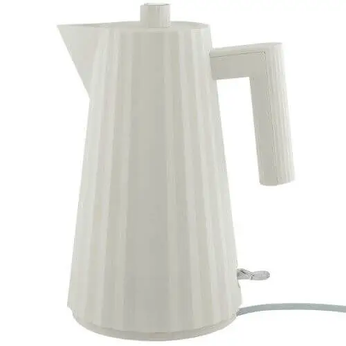 Alessi Plissé waterkoker 1,7 liter kunststof wit Gratis Retour