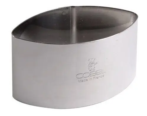 Korting Gobel calisson vorm ovaal 5,3 x 3,0 cm rvs glans
