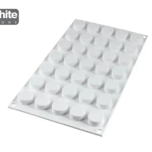 Snelle Levering Silikomart Professional Micro Round 5 ø 24 mm, h 12 mm 5 ml silicone wit