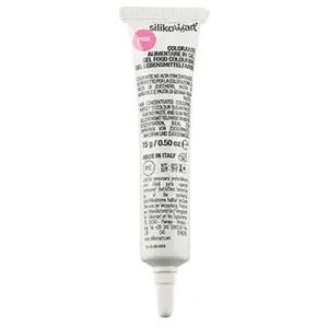 Silikomart Wonder Cakes kleurstofgel tube 15 gram roze Nieuw