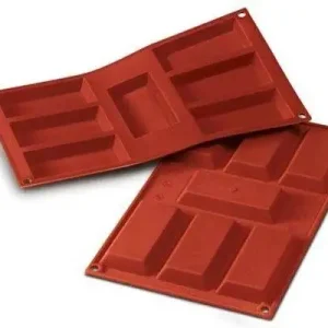 Nieuw Silikomart bakmat 7 konische financiers 9,5 x 4,5 cm silico