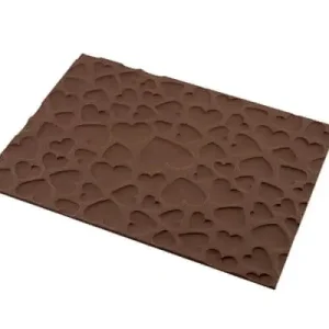 Silikomart Magic Love structuurmat 25 x 18,5 cm silicone bruin Superprijs