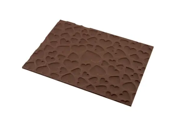 Silikomart Magic Love structuurmat 25 x 18,5 cm silicone bruin Superprijs