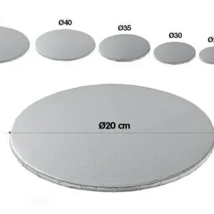 Silikomart Wonder Cakes platte dikke taartbodem ø 20 cm zilverkleurig Nieuw