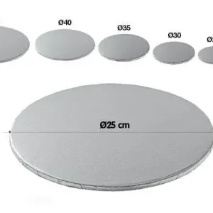Populair Silikomart Wonder Cakes platte dikke taartbodem ø 25 cm zilverkleurig