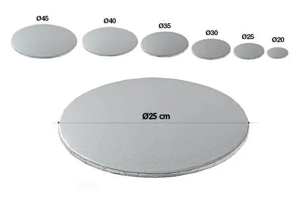 Populair Silikomart Wonder Cakes platte dikke taartbodem ø 25 cm zilverkleurig