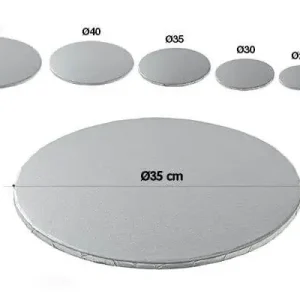 Betaalbaar Silikomart Wonder Cakes platte dikke taartbodem ø 35 cm zilverkleurig