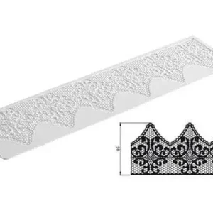 Silikomart Wonder Cakes Tricot Decor Fantasy decoratiemat smal 40 cm silicone wit Voordeelprijs