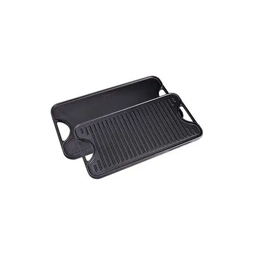 Koop Online Victoria dubbelzijdige grillplaat 47 x 25 cm geëmailleerd gietijzer