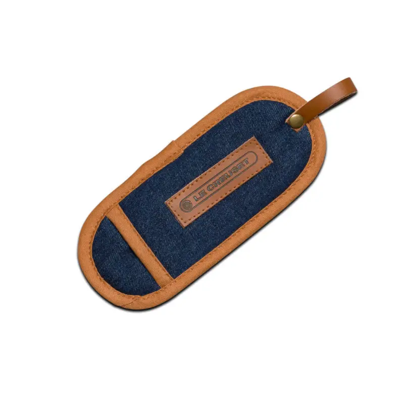 Express Levering Le Creuset steelgreep hoes 18 x 8 cm textiel Denim