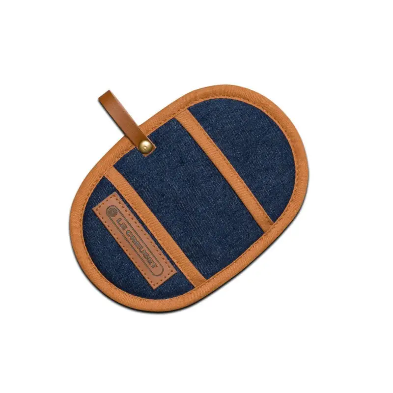 Le Creuset pannenlap 18 x 12,5 cm textiel Denim 2 stuks Merkproduct