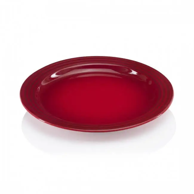 Le Creuset dinerbord ø 27 cm aardewerk kersrood Gereduceerde Prijs