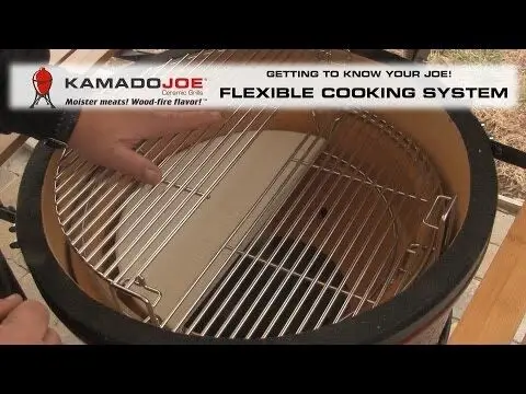Koop Online Kamado Joe halve maan rooster voor Classic Joe gietijzer