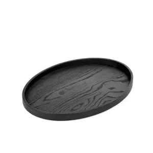 Superprijs Serax Passe-Partout dienblad ovaal ø 43,6 x 31,6 cm h 2,8 cm hout zwart