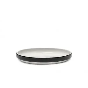 Serax Passe-Partout bord laag ø 18 cm h 2,5 cm porselein glanzend zwart Premium