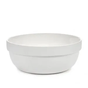 Premium Serax Passe-Partout saladeschaal ø 24 cm h 10 cm porselein wit mat