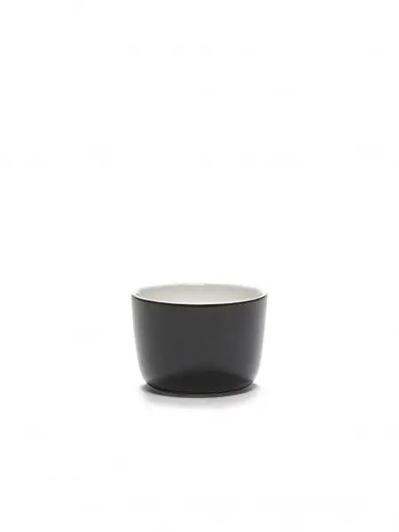 Merkproduct Serax Passe-Partout cappuccinokop zonder oor 200 ml ø 8,5 cm h 6 cm porselein glanzend zwart