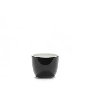 Shop Nu Serax Passe-Partout espressokop zonder oor 135 ml ø 7 cm h 5,7 cm porselein glanzend zwart