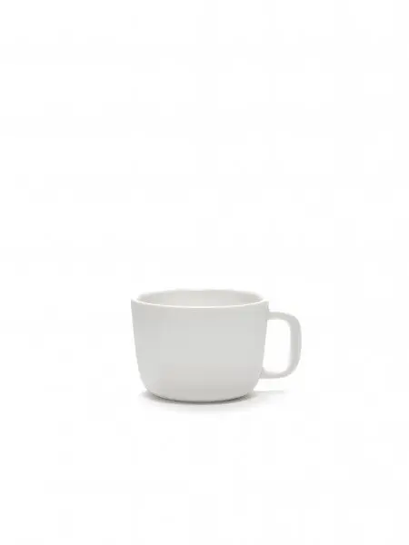 Seizoensaanbieding Serax Passe-Partout cappuccinokop met oor 200 ml ø 8,5 cm h 6 cm porselein wit mat