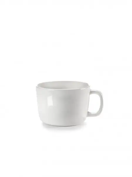 Populair Serax Passe-Partout cappuccinokop met oor 200 ml ø 8,5 cm h 6 cm porselein glanzend wit