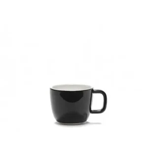 Korting Serax Passe-Partout espressokop met oor 135 ml ø 7 cm h 5,7 cm porselein glanzend zwart