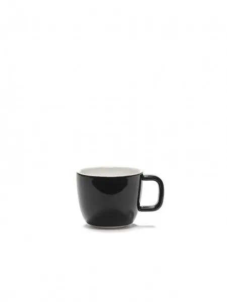 Korting Serax Passe-Partout espressokop met oor 135 ml ø 7 cm h 5,7 cm porselein glanzend zwart