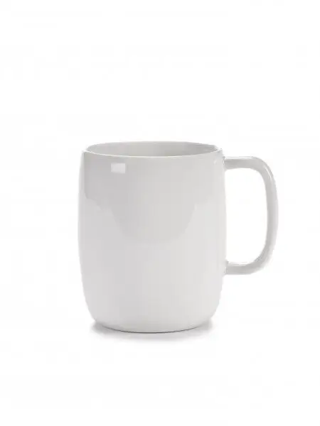 Alleen Vandaag Serax Passe-Partout beker met oor 330 ml ø 8,5 cm h 10,4 cm porselein glanzend wit