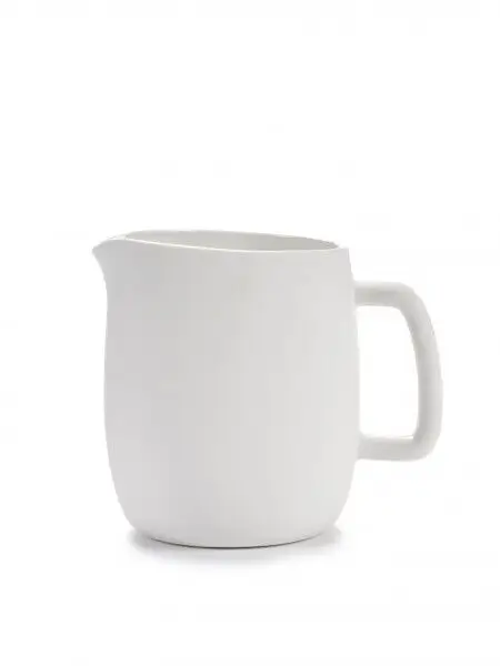 Seizoensaanbieding Serax Passe-Partout kan 750 ml ø 11,2 cm h 13,2 cm porselein wit mat