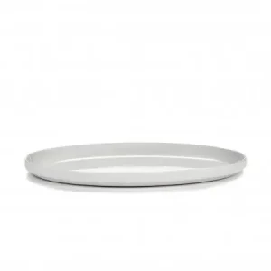 Weekendaanbieding Serax Passe-Partout bord ovaal 29 x 18 cm h 2,5 cm porselein wit mat