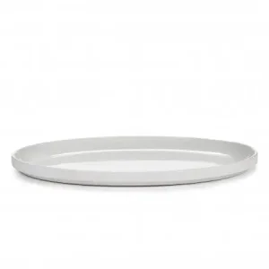 Koopje Serax Passe-Partout bord ovaal 33 x 22 cm h 2,5 cm porselein wit mat