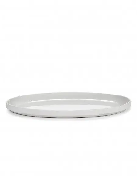 Koopje Serax Passe-Partout bord ovaal 33 x 22 cm h 2,5 cm porselein wit mat