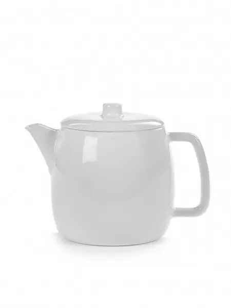 Goedkoop Serax Passe-Partout theepot met infuser ø 12 cm h 13,3 cm porselein glanzend wit