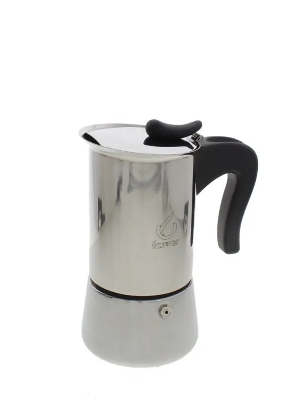 Veilige Betaling Forever Miss Splendy inductie mokapot 4-kops rvs glans