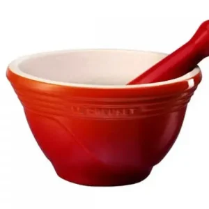 Le Creuset vijzel 300 ml aardewerk kersrood Favoriet