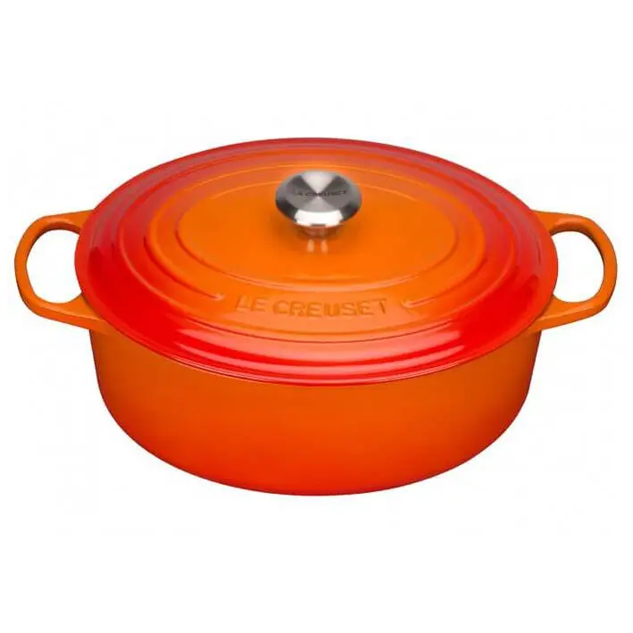 Le Creuset Signature braadpan ovaal 13,9 liter ø 40 cm gietijzer vulcanique Voordeelprijs