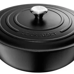 Le Creuset wok-braadpan 7 liter ø 32 cm gietijzer mat zwart Shop Nu