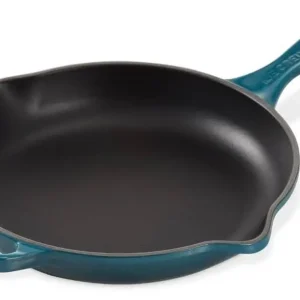 Le Creuset skillet hoge koekenpan ø 26 cm gietijzer Deep Teal Weekendaanbieding