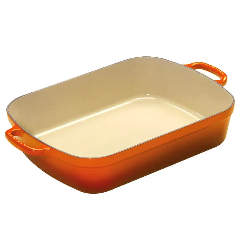 Le Creuset braadslede 6,6 liter 37 cm gietijzer vulcanique Betrouwbaar