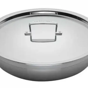 Le Creuset Magnetik lage braadpan met anti-aanbaklaag ø 30 cm rvs glans Gereduceerde Prijs
