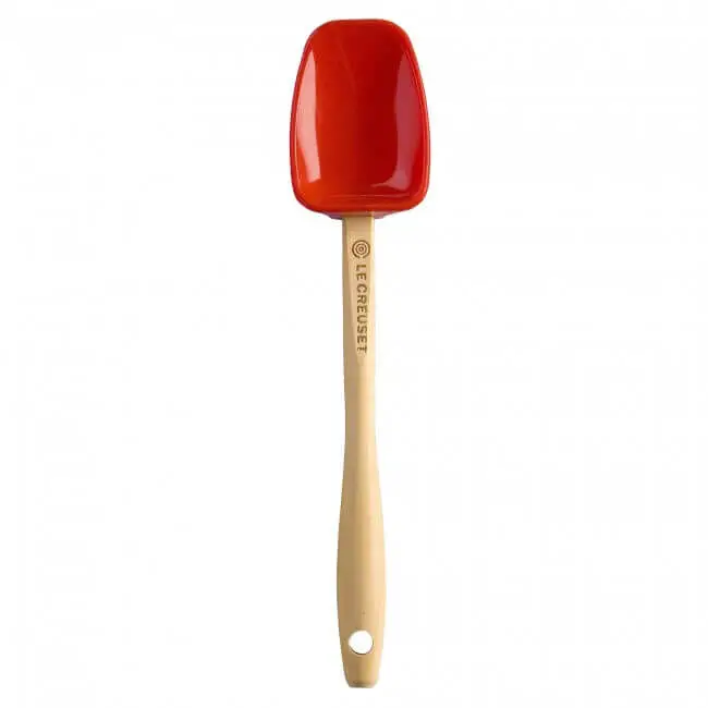 Bestseller Le Creuset mini lepelspatel 17,5 cm silicone kersrood