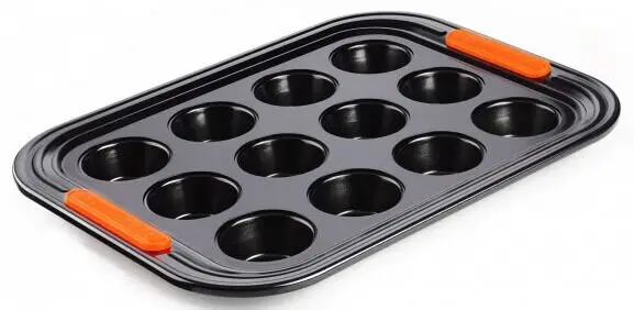 Le Creuset Pâtiliss bakvorm voor 12 mini-muffins staal zwart Merkproduct