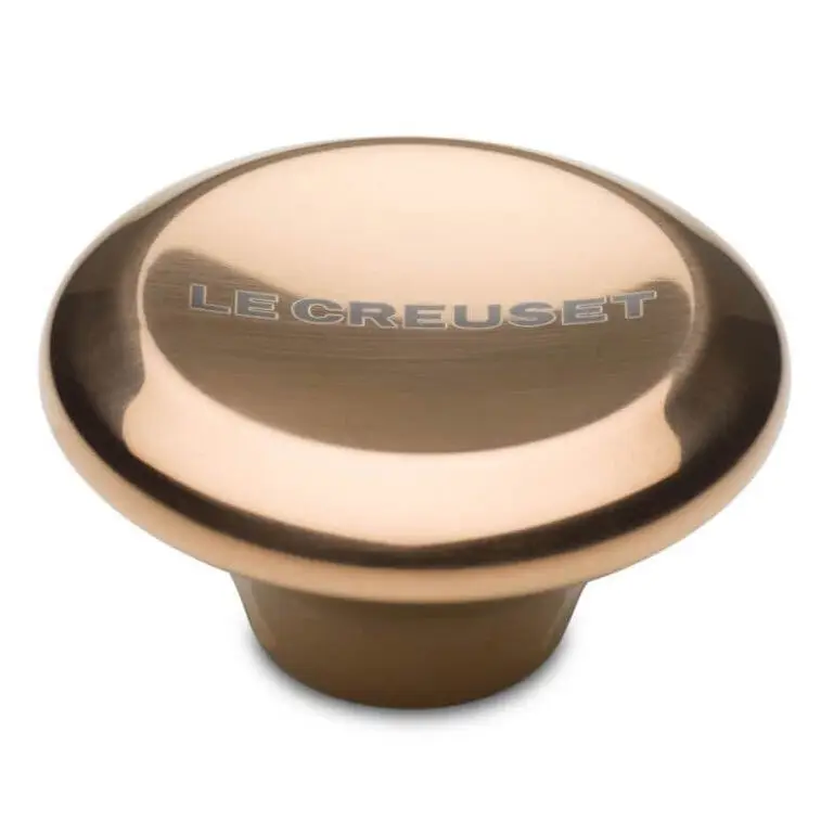 Nieuw Le Creuset dekselknop ø 5,7 cm rvs koperkleurig