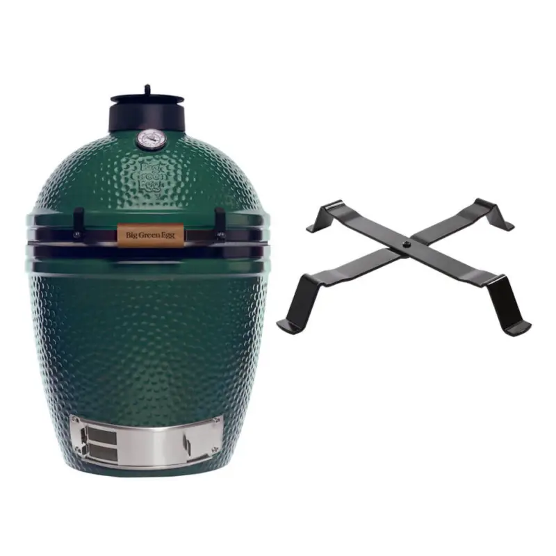 Direct Verzonden Big Green Egg Medium barbecue ø 38 cm keramiek groen met Table Nest